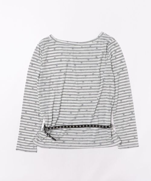HALEY PESCA(ヘーリーペスカ)の「HALEY PESCA/【星柄×ボーダー】ワンショルダーカットソー ベルト付き(Tシャツ/カットソー・レディース・ネイビー/ブラック/ホワイト・FREE)」の15枚目の写真