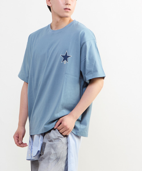 CONVERSE TOKYO(コンバーストウキョウ)の「CIRCLE FLOWER LOGO TEE(Tシャツ/カットソー・レディース・ホワイト/サックスブルー/ブラック・SMALL/MEDIUM)」の6枚目の写真