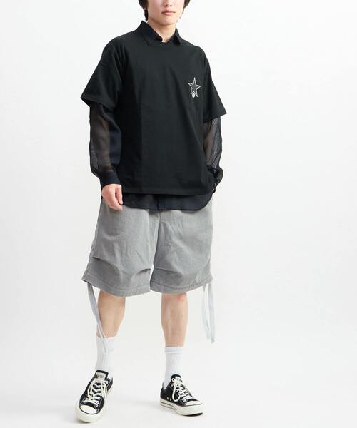 CONVERSE TOKYO(コンバーストウキョウ)の「CIRCLE FLOWER LOGO TEE(Tシャツ/カットソー・レディース・ホワイト/サックスブルー/ブラック・SMALL/MEDIUM)」の14枚目の写真
