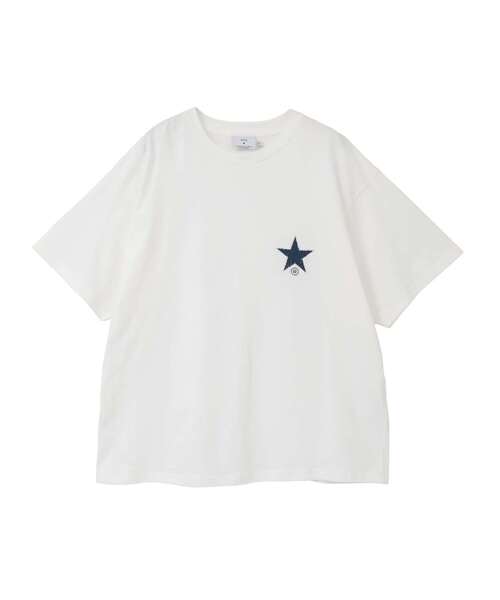 CONVERSE TOKYO(コンバーストウキョウ)の「CIRCLE FLOWER LOGO TEE(Tシャツ/カットソー・レディース・ホワイト/サックスブルー/ブラック・SMALL/MEDIUM)」の18枚目の写真