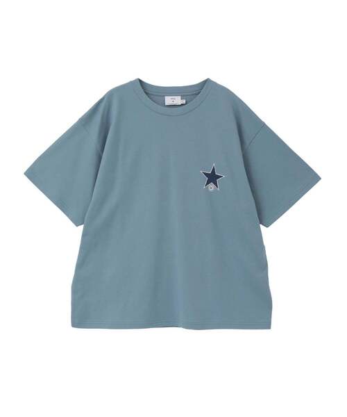 CONVERSE TOKYO(コンバーストウキョウ)の「CIRCLE FLOWER LOGO TEE(Tシャツ/カットソー・レディース・ホワイト/サックスブルー/ブラック・SMALL/MEDIUM)」の20枚目の写真