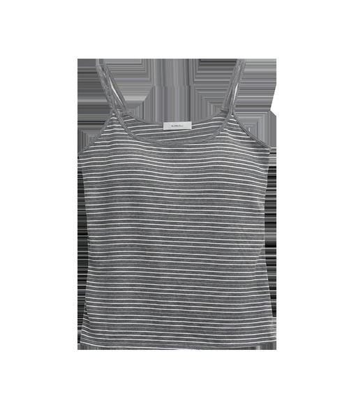 SLOWLOLLI(スローローリ)の「Daily fit cami top_4 Colors(Tシャツ/カットソー・レディース・アイボリー/ブラック/ライトグレー/ネイビー・FREE)」の3枚目の写真