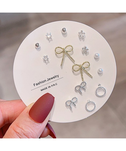 Bling Leads(ブリングリーズ)の「【Bls】【ZA】【Bling Leads】アソートピアスSET(ピアス(両耳用)・レディース・C/A/B・FREE)」の3枚目の写真