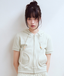 Bell Strap Flower Hoodie, Mint