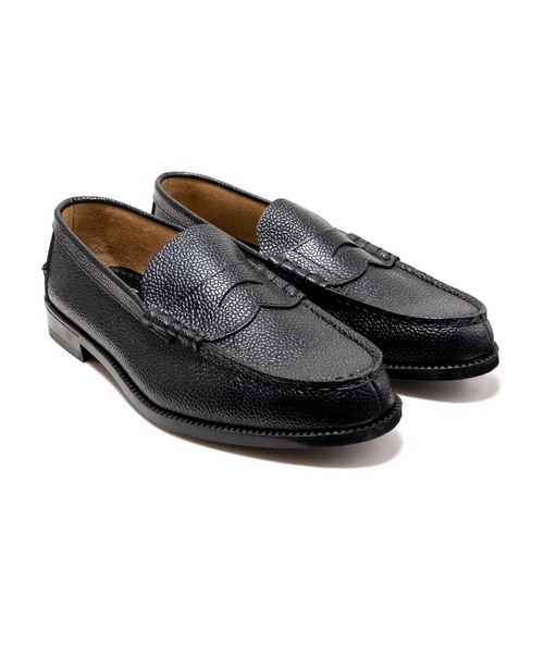 The Kenford Fineshoes（ケンフォードファインシューズ）の「The Kenford Fineshoes EMBOSSED LOAFERS SCOTCH GRAIN（ローファー・メンズ・ブラック・25cm/25.5cm/26cm/26.5cm/27cm）」の2枚目の写真