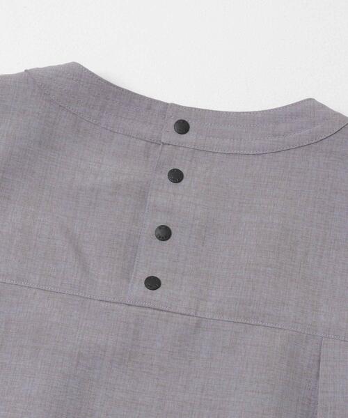 EKAL(エカル)の「『UR TECH DRYLUXE』ハイツイストフレンチスリーブブラウス(シャツ/ブラウス・レディース・ネイビー/ブルー系その他/グレー・ONE)」の12枚目の写真