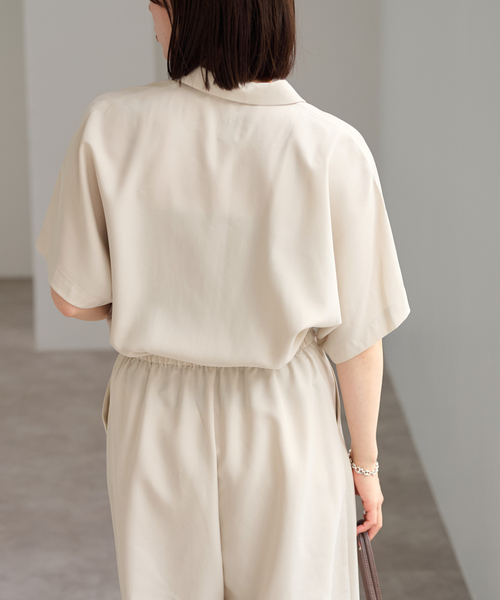 U by SPICK&SPAN(ユーバイスピックアンドスパン)の「フィブリルオールインワン(つなぎ/オールインワン・レディース・ベージュ/ネイビー・36/38)」の10枚目の写真