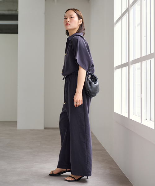 U by SPICK&SPAN(ユーバイスピックアンドスパン)の「フィブリルオールインワン(つなぎ/オールインワン・レディース・ベージュ/ネイビー・36/38)」の18枚目の写真