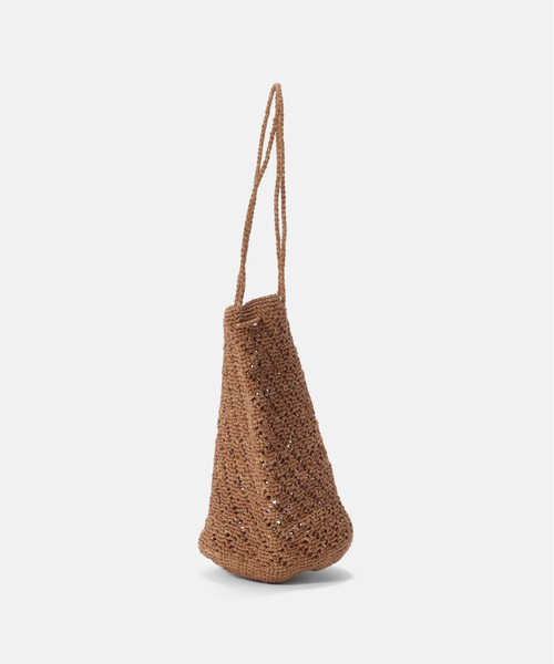 B.C STOCK(ベーセーストック)の「AFRICAN SQUARE / アフリカンスクエア ラフィアバッグ(かごバッグ・レディース・キャメル/ベージュ・FREE)」の6枚目の写真