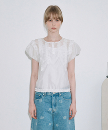 Babydoll Frill Blouse (White)