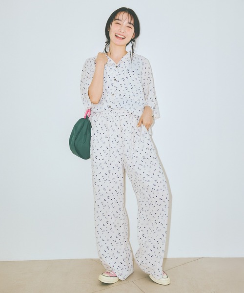 COLORME(カラーミー)の「【AKB48 伊藤百花 着用】小花柄イージーパンツ(その他パンツ・レディース・ホワイト/ブラック・FREE)」の12枚目の写真