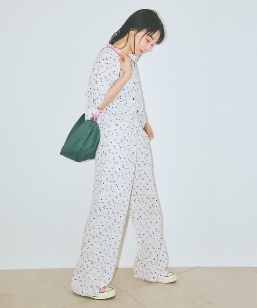 COLORME(カラーミー)の「【AKB48 伊藤百花 着用】小花柄イージーパンツ(その他パンツ・レディース・ホワイト/ブラック・FREE)」の13枚目の写真