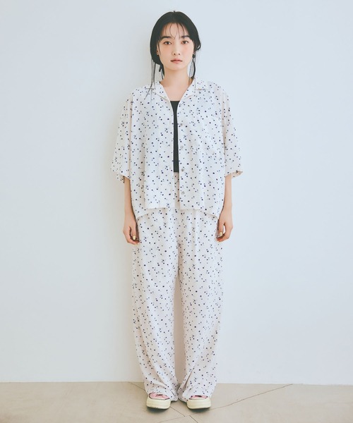 COLORME(カラーミー)の「【AKB48 伊藤百花 着用】小花柄イージーパンツ(その他パンツ・レディース・ホワイト/ブラック・FREE)」の16枚目の写真