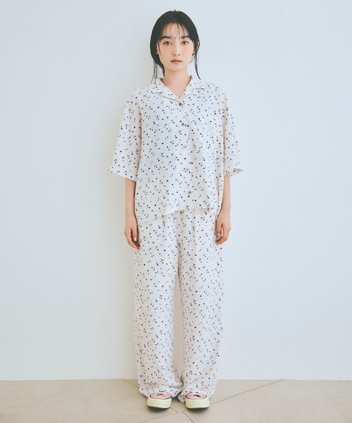 COLORME(カラーミー)の「【AKB48 伊藤百花 着用】小花柄イージーパンツ(その他パンツ・レディース・ホワイト/ブラック・FREE)」の17枚目の写真