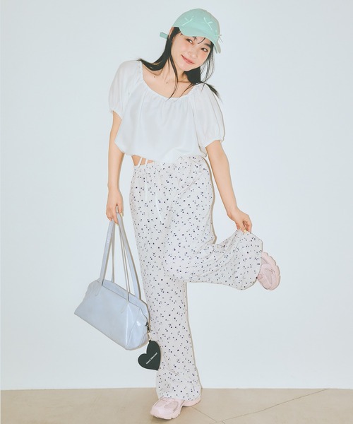 COLORME(カラーミー)の「【AKB48 伊藤百花 着用】小花柄イージーパンツ(その他パンツ・レディース・ホワイト/ブラック・FREE)」の9枚目の写真