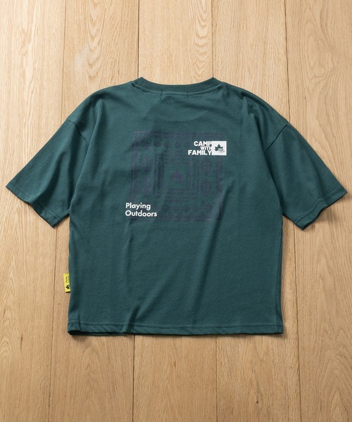 LOGOS(ロゴス)の「【30】〔LOGOS/ロゴス〕ドライコットン アソートデザイン クルーネック半袖Tシャツ 吸水速乾(Tシャツ/カットソー・キッズ・ベージュ系2/グリーン系1/ブラック系1/ブラック系2/ブルー系2・140/130/160/150)」の13枚目の写真