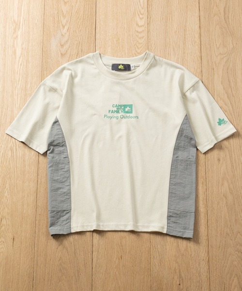 LOGOS(ロゴス)の「【30】〔LOGOS/ロゴス〕ドライコットン アソートデザイン クルーネック半袖Tシャツ 吸水速乾(Tシャツ/カットソー・キッズ・ベージュ系2/グリーン系1/ブラック系1/ブラック系2/ブルー系2・140/130/160/150)」の10枚目の写真