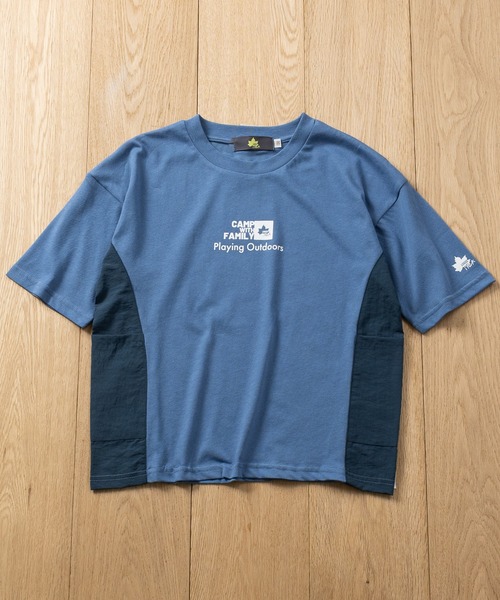 LOGOS(ロゴス)の「【30】〔LOGOS/ロゴス〕ドライコットン アソートデザイン クルーネック半袖Tシャツ 吸水速乾(Tシャツ/カットソー・キッズ・ベージュ系2/グリーン系1/ブラック系1/ブラック系2/ブルー系2・140/130/160/150)」の14枚目の写真