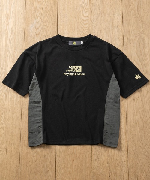 LOGOS(ロゴス)の「【30】〔LOGOS/ロゴス〕ドライコットン アソートデザイン クルーネック半袖Tシャツ 吸水速乾(Tシャツ/カットソー・キッズ・ベージュ系2/グリーン系1/ブラック系1/ブラック系2/ブルー系2・140/130/160/150)」の8枚目の写真