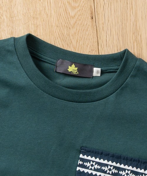 LOGOS（ロゴス）の「【30】〔LOGOS/ロゴス〕ドライコットン アソートデザイン クルーネック半袖Tシャツ 吸水速乾（Tシャツ/カットソー・キッズ・ベージュ系2/グリーン系1/ブラック系1/ブラック系2・140/130/160/150）」の7枚目の写真