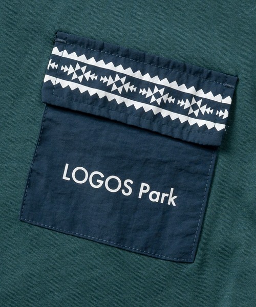 LOGOS（ロゴス）の「【30】〔LOGOS/ロゴス〕ドライコットン アソートデザイン クルーネック半袖Tシャツ 吸水速乾（Tシャツ/カットソー・キッズ・ベージュ系2/グリーン系1/ブラック系1/ブラック系2・140/130/160/150）」の8枚目の写真