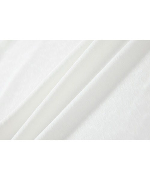 tageechita(タジチタ)の「【tageechita】ドレープデザイン シアートップス(Tシャツ/カットソー・レディース・アイボリー/グレー・L/M/S)」の9枚目の写真