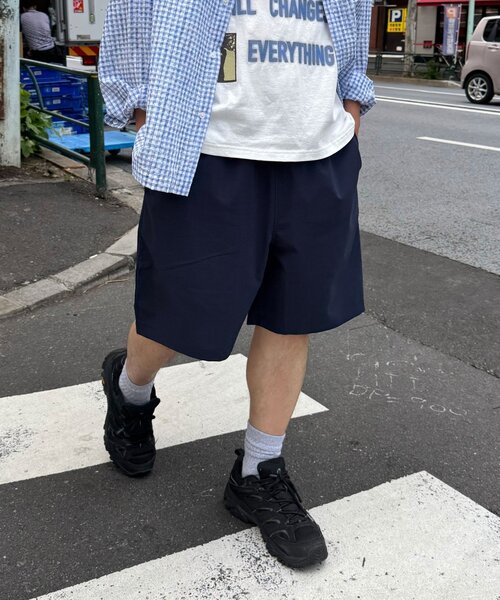 CIAOPANIC(チャオパニック)の「多機能イージーワイドショーツ(その他パンツ・メンズ・ネイビー/カーキ/チャコールグレー・MEDIUM/LARGE)」の1枚目の写真