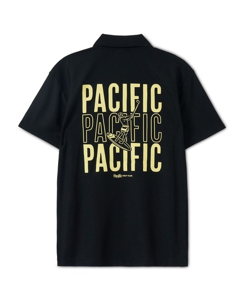 Pacific GOLF CLUB(パシフィックゴルフクラブ)の「【WOMEN】TRIPLE PACIFIC LOGO POLO SHIRT(ポロシャツ・レディース・ホワイト/ブラック・S/XS)」の2枚目の写真