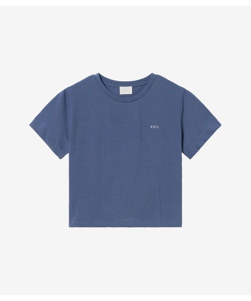 A.P.C.（アーペーセー）の「T-SHIRT ROWAN（Tシャツ/カットソー・レディース・ブラウン/ブルー・S/M）」の2枚目の写真