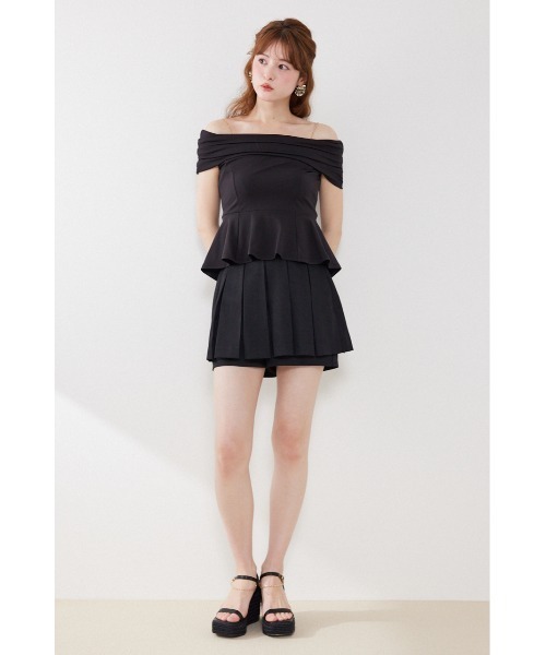 rienda(リエンダ)の「リボンディティールトップス 夏服(Tシャツ/カットソー・レディース・ライトピンク/ライトブルー/ブラック・FREE)」の4枚目の写真