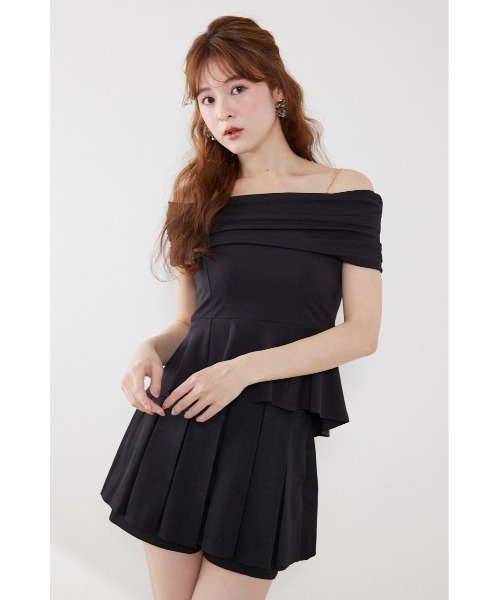 rienda(リエンダ)の「リボンディティールトップス 夏服(Tシャツ/カットソー・レディース・ライトピンク/ライトブルー/ブラック・FREE)」の6枚目の写真