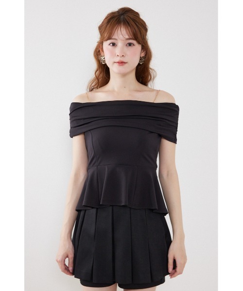 rienda(リエンダ)の「リボンディティールトップス 夏服(Tシャツ/カットソー・レディース・ライトピンク/ライトブルー/ブラック・FREE)」の9枚目の写真