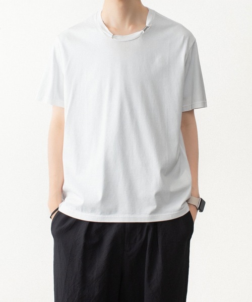 VEIN (ヴェイン)の「100/3 スエードジャージー ピアスド S/S TEE / 100/3 SUEDE JERSEY PIERCED S/S TEE(Tシャツ/カットソー・メンズ・ブラック/ライトブラウン/ホワイト・3/2/1)」の1枚目の写真