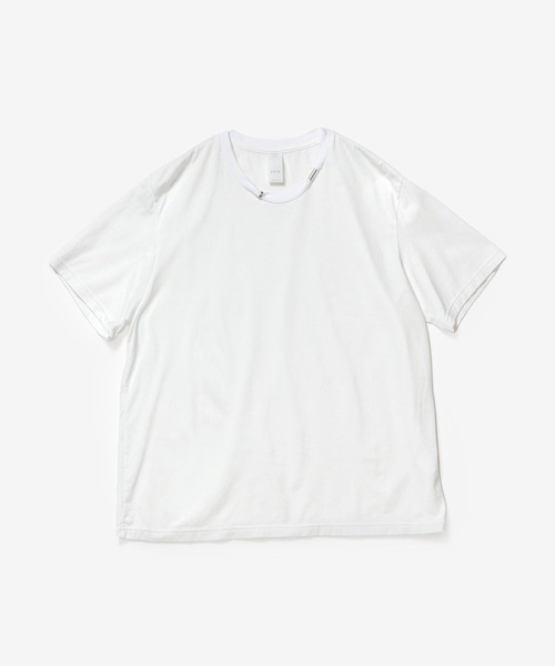 VEIN (ヴェイン)の「100/3 スエードジャージー ピアスド S/S TEE / 100/3 SUEDE JERSEY PIERCED S/S TEE(Tシャツ/カットソー・メンズ・ブラック/ライトブラウン/ホワイト・3/2/1)」の4枚目の写真