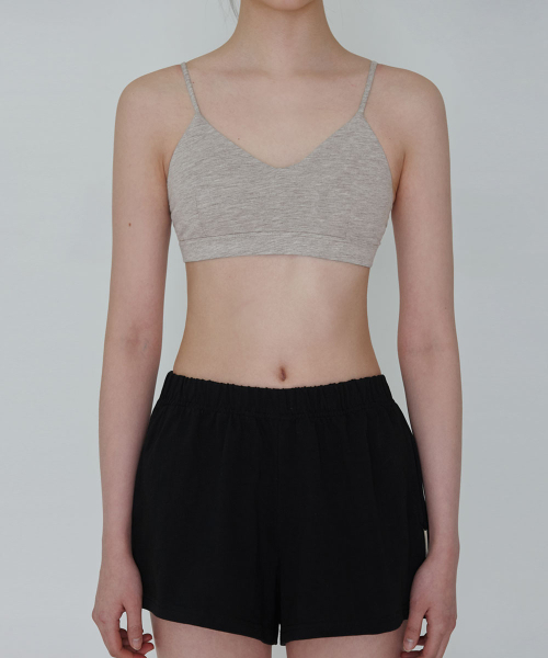 DEVIWEAR(デヴィウェア)の「シアリングVネックブラトップ DEVI-TS0059-メランジグレー(チューブトップ・レディース・ミックスグレー・SMALL/MEDIUM/LARGE)」の3枚目の写真