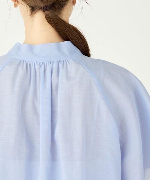 BALLSEY(ボールジィ)の「クールローン フリルボウタイブラウス(シャツ/ブラウス・レディース・ネイビー/ライトパープル・36)」の9枚目の写真