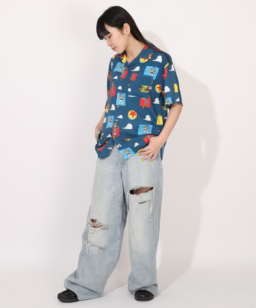 Disney(ディズニー)の「親子お揃い ディズニー トイ・ストーリー 総柄シャツ 1808A(シャツ/ブラウス・メンズ・ネイビー・ユニセックスXL/ユニセックスL/ユニセックスM/ユニセックスS)」の8枚目の写真