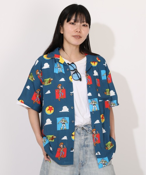 Disney(ディズニー)の「親子お揃い ディズニー トイ・ストーリー 総柄シャツ 1808A(シャツ/ブラウス・メンズ・ネイビー・ユニセックスXL/ユニセックスL/ユニセックスM/ユニセックスS)」の9枚目の写真