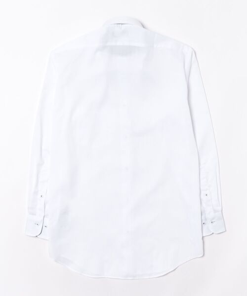 TAKA-Q(タカキュー)の「ワイシャツ メンズ ノンアイロン 綿混 ボタンダウン 長袖 ビジネス ドレス NEWスタンダードフィット(ビジネスシャツ・メンズ・ホワイト・首回り37cm-裄丈80cm/首回り43cm-裄丈86cm/首回り45cm-裄丈86cm/首回り39cm-裄丈80cm/首回り39cm-裄丈84cm/首回り41cm-裄丈82cm/首回り41cm-裄丈86cm/首回り43cm-裄丈82cm)」の2枚目の写真