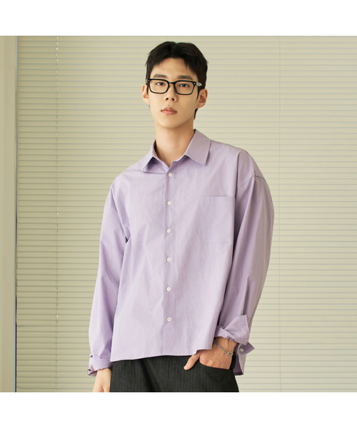 セール】26 SS セミクロップバイオウォッシュシャツ (8カラー)（シャツ