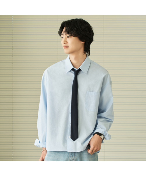 26 SS セミクロップバイオウォッシュシャツ (8カラー)（シャツ