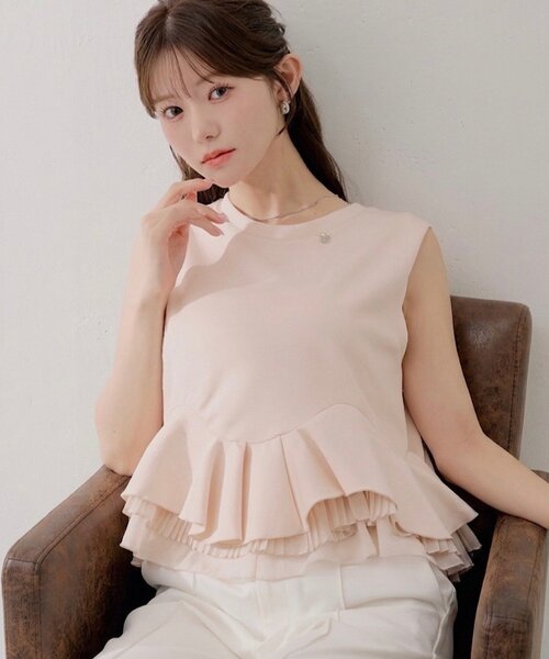 CHIEKO+ チエコプラス ノースリーブシャツ CH25SS-TOP02 SALON by