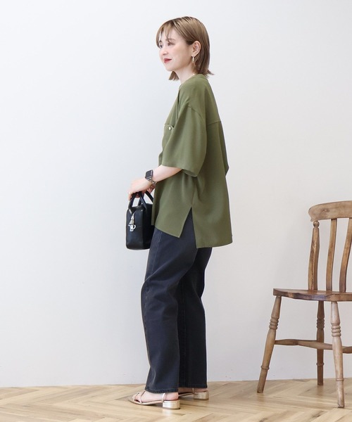 AMERICAN HOLIC(アメリカンホリック)の「【WEB限定】ミリタリーWポケットスキッパーシャツ(シャツ/ブラウス・レディース・カーキ/ブラック/グレイッシュベージュ/ブラウン・M/L)」の17枚目の写真