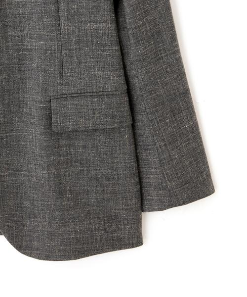 YLEVE(イレーヴ)の「YLEVE / WOOL LINEN COLLARLESS JACKET(テーラードジャケット・レディース・グレー・0/1)」の14枚目の写真