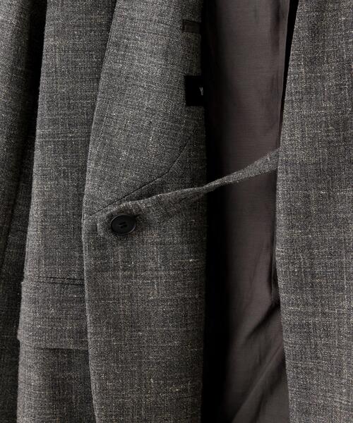 YLEVE(イレーヴ)の「YLEVE / WOOL LINEN COLLARLESS JACKET(テーラードジャケット・レディース・グレー・0/1)」の15枚目の写真