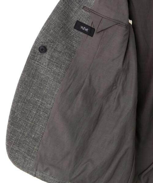 YLEVE(イレーヴ)の「YLEVE / WOOL LINEN COLLARLESS JACKET(テーラードジャケット・レディース・グレー・0/1)」の16枚目の写真