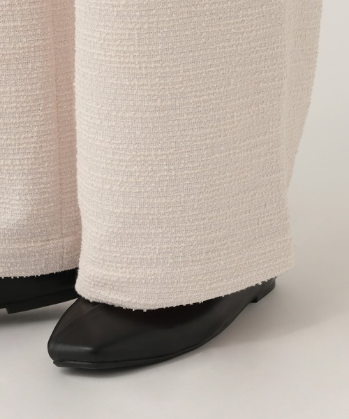 Elura（エルーラ）の「カットツイードワイドパンツ/1055346（その他パンツ・レディース・グレー系その他/オフホワイト・MEDIUM/SMALL）」の15枚目の写真