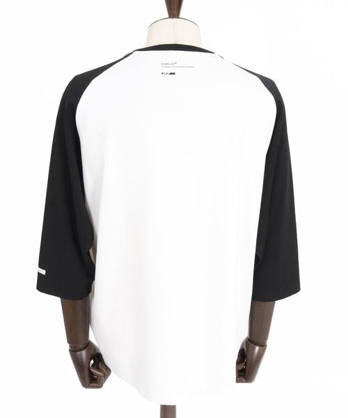 GLIMCLAP(グリムクラップ)の「mlt5758-Smooth Jersey 3-4 Sleeve Raglan T-shirt 7分袖ラグランTシャツ(211-020-gla-cg)(Tシャツ/カットソー・メンズ・チャコールグレー×ブラック/ホワイト×ブラック/ネイビー系・S/L/M)」の13枚目の写真