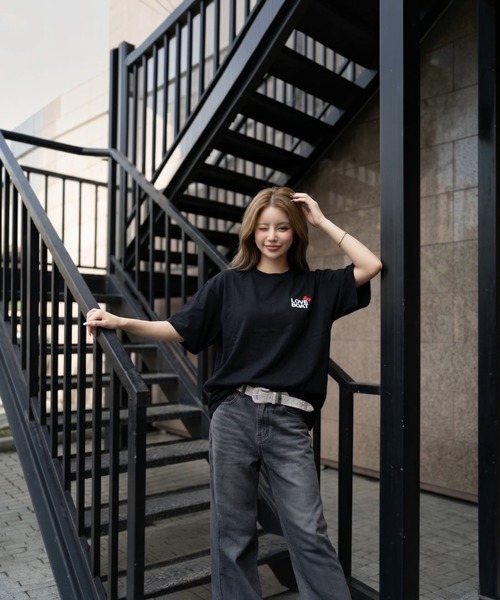 LOVE BOAT(ラブ・ボート)の「LOVEBOAT×KITTY Tシャツ(Tシャツ/カットソー・レディース・ブラック系その他/ブラック・M/L)」の4枚目の写真