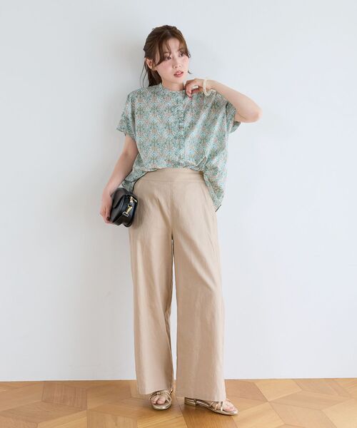 le.coeur blanc（ルクールブラン）の「【日本製】リバティタックスリーブフリルブラウス（シャツ/ブラウス・レディース・グリーン系その他・38）」の11枚目の写真